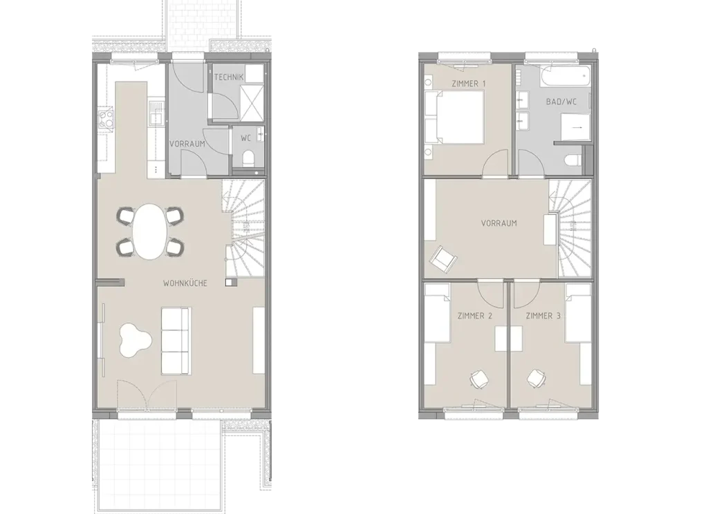Grundriss Reihenhaus A3