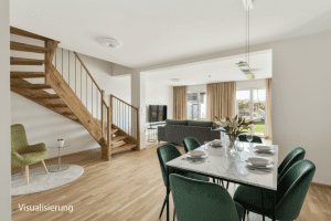 Wohnzimmer durch KI neu möbliert